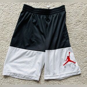 Air Jordan athletic shorts size youth large 12 - 13 years.